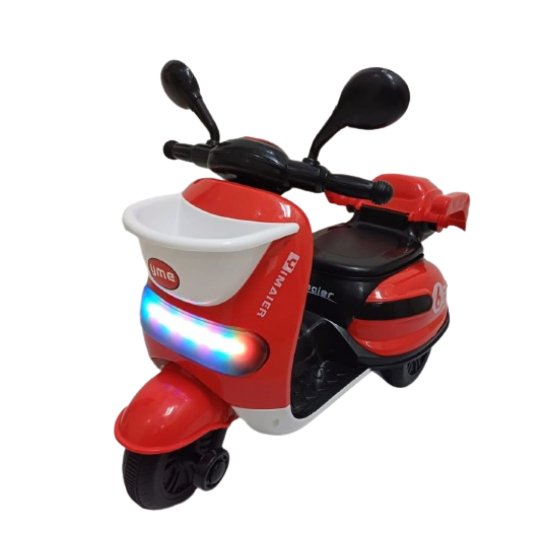 Moto eléctrica de batería con luces LED